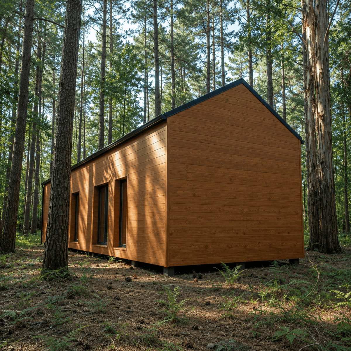 Revestimiento exterior metal siding Roble detalle perfil | SRJ Tu Hogar Uruguay