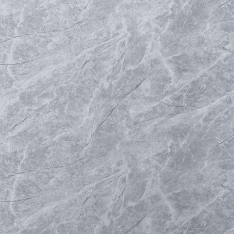 Placa PVC símil mármol gris con vetas blancas