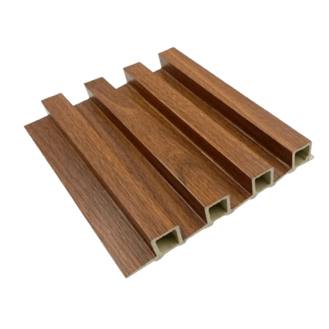 Panel WPC interior Nogal revestimiento pared madera oscura | SRJ Tu Hogar Uruguay