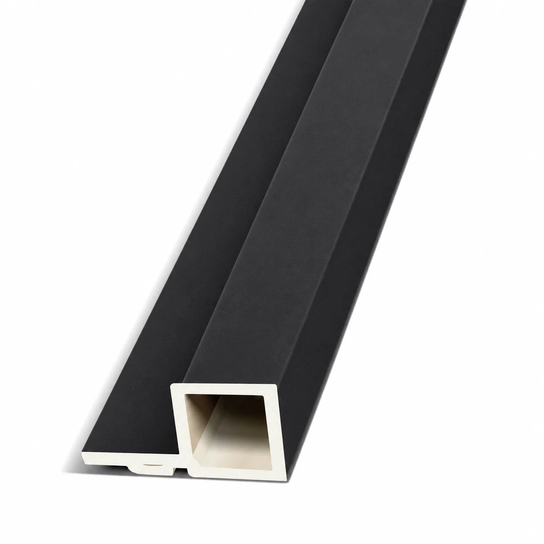 Perfil para Finalizar WPC Interior Negro Mate 2,90 m