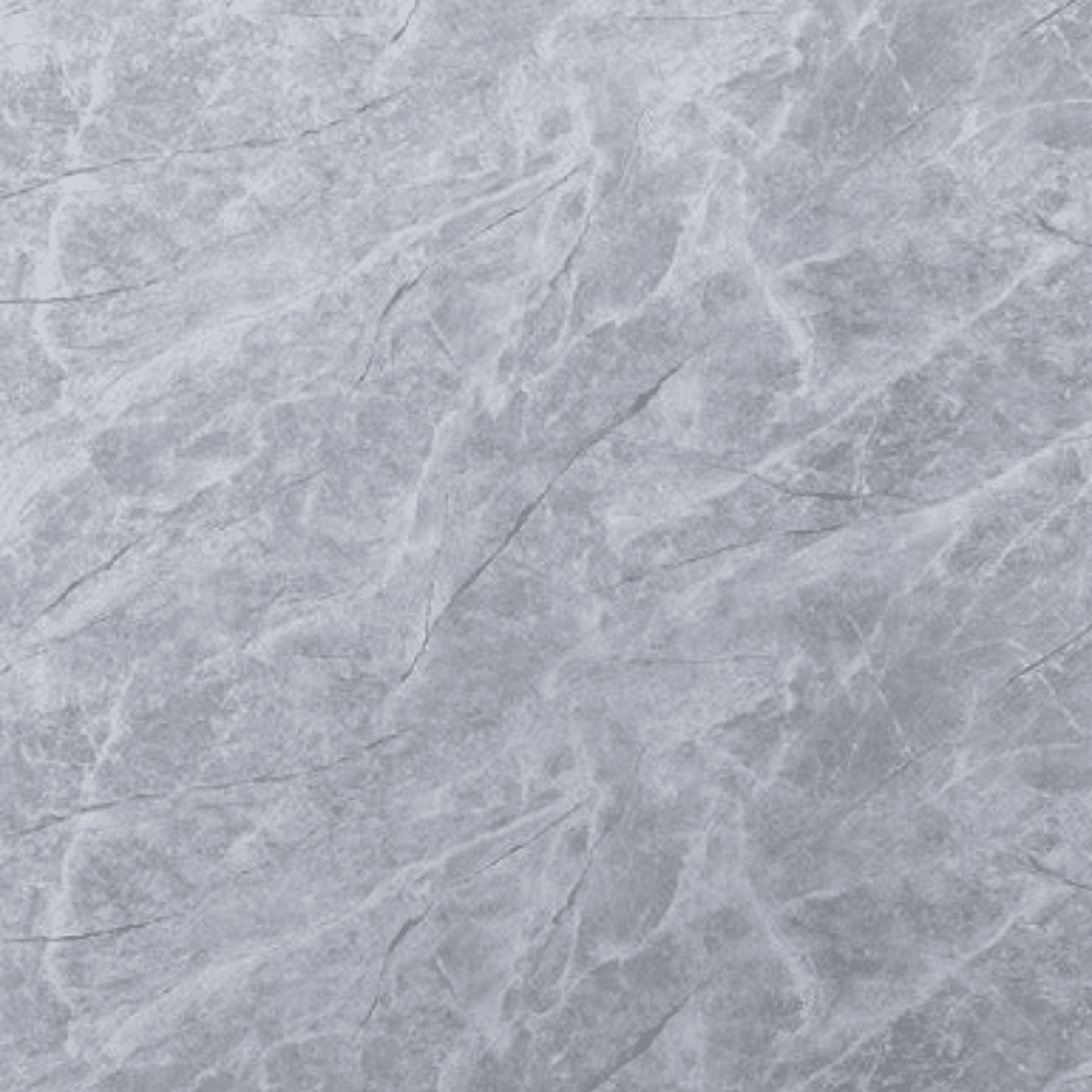 Placa PVC símil mármol gris con vetas blancas