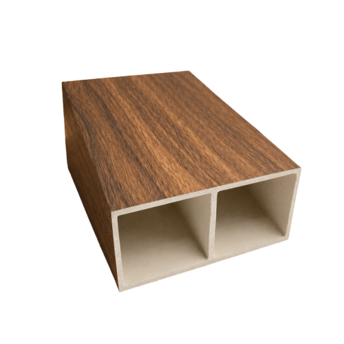 Viga decorativa WPC interior Nogal símil madera para techo | SRJ Tu Hogar Uruguay