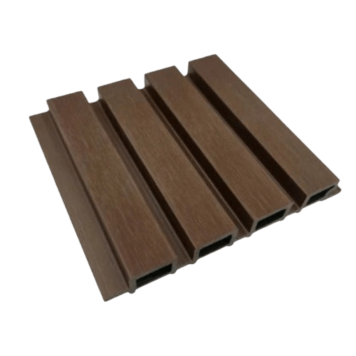 Panel WPC exterior Cafe revestimiento fachada símil madera | SRJ Tu Hogar Uruguay