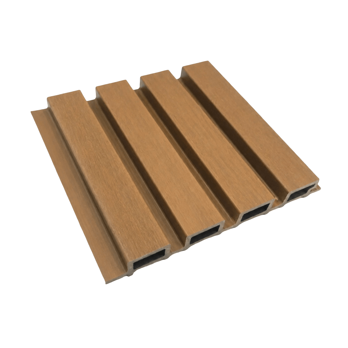 Panel WPC exterior Teak revestimiento fachada madera tropical | SRJ Tu Hogar Uruguay